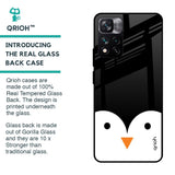 Cute Penguin Glass Case for Mi 11i HyperCharge