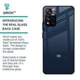 Overshadow Blue Glass Case For Mi 11i HyperCharge