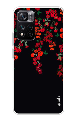 Floral Deco Mi 11i HyperCharge Back Cover