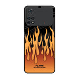 Fire Flame Poco M4 Pro Glass Back Cover Online