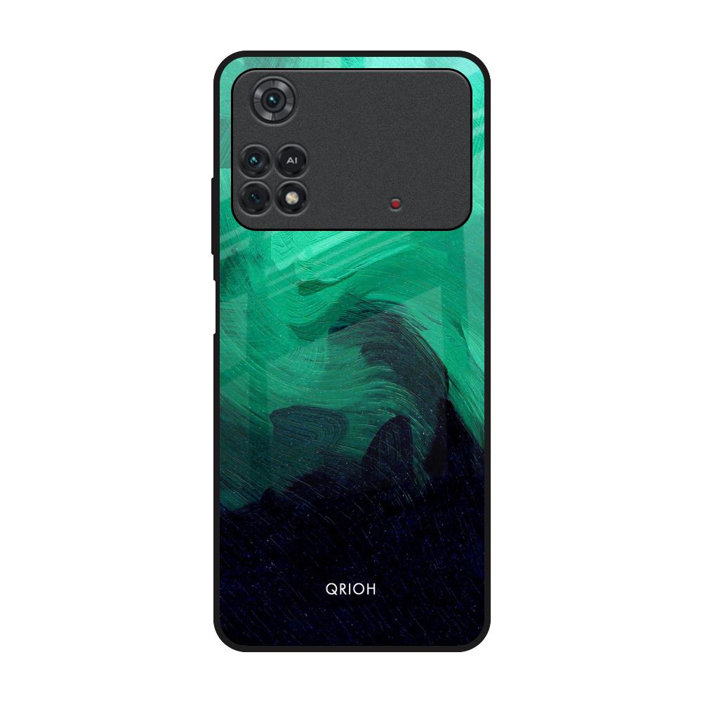 Scarlet Amber Poco M4 Pro Glass Back Cover Online