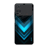 Vertical Blue Arrow Poco M4 Pro Glass Back Cover Online