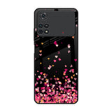 Heart Rain Fall Poco M4 Pro Glass Back Cover Online
