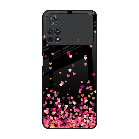 Heart Rain Fall Poco M4 Pro Glass Back Cover Online