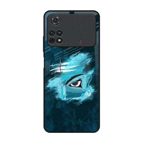 Power Of Trinetra Poco M4 Pro Glass Back Cover Online