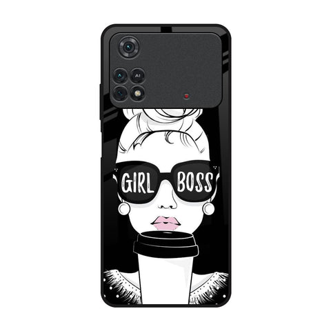 Girl Boss Poco M4 Pro Glass Back Cover Online