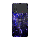 Techno Color Pattern Poco M4 Pro Glass Back Cover Online