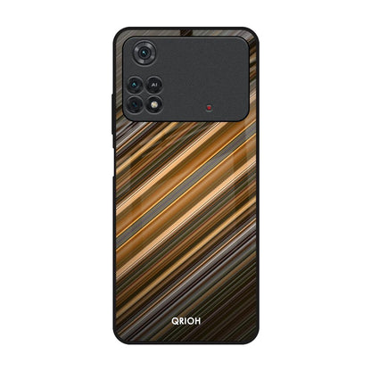 Diagonal Slash Pattern Poco M4 Pro Glass Back Cover Online