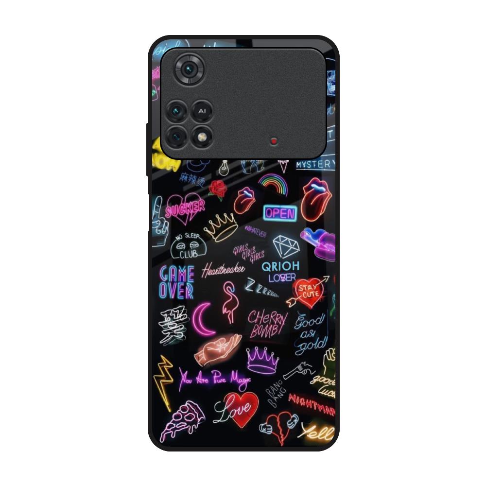 Accept The Mystery Poco M4 Pro Glass Back Cover Online