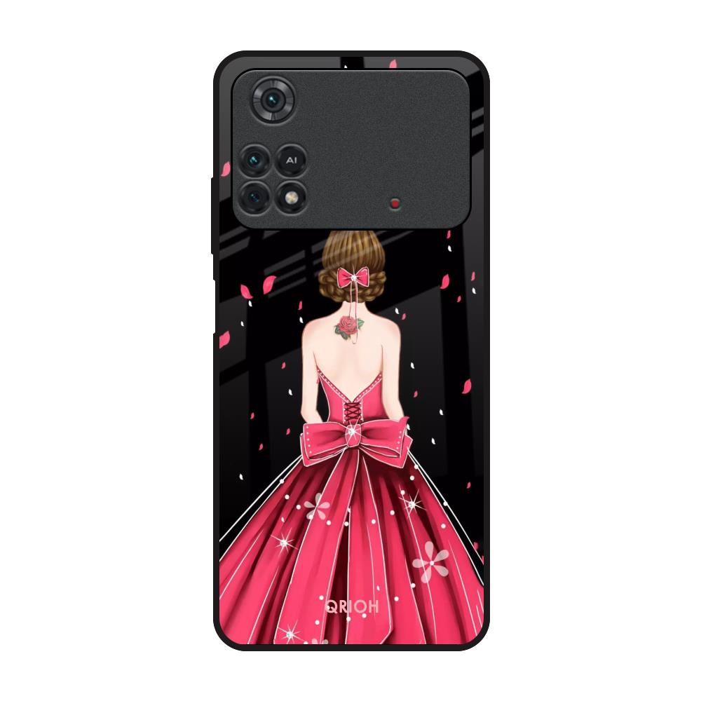 Fashion Princess Poco M4 Pro Glass Back Cover Online