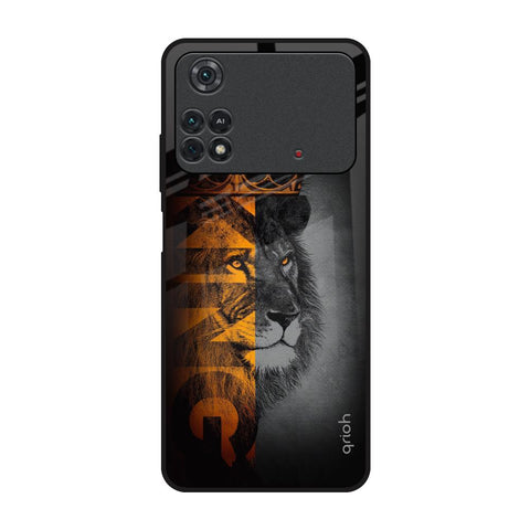 King Of Forest Poco M4 Pro Glass Back Cover Online