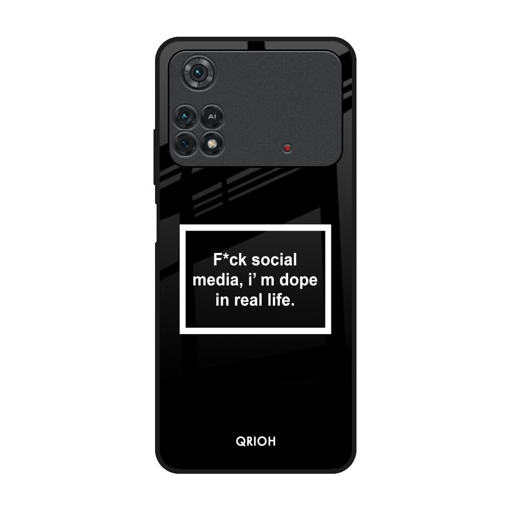 Dope In Life Poco M4 Pro Glass Back Cover Online