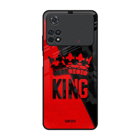 I Am A King Poco M4 Pro Glass Back Cover Online