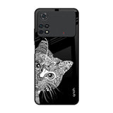 Kitten Mandala Poco M4 Pro Glass Back Cover Online