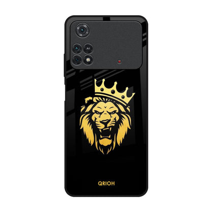 Lion The King Poco M4 Pro Glass Back Cover Online