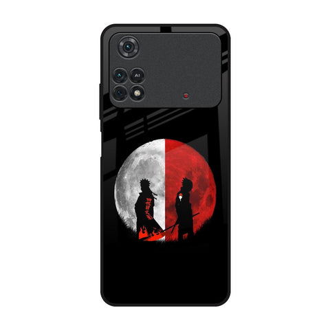 Anime Red Moon Poco M4 Pro Glass Back Cover Online