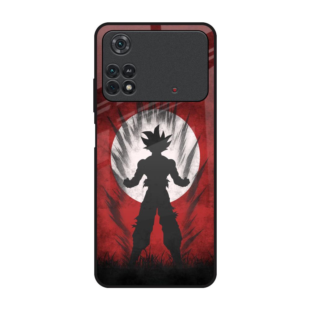 Japanese Animated Poco M4 Pro Glass Back Cover Online