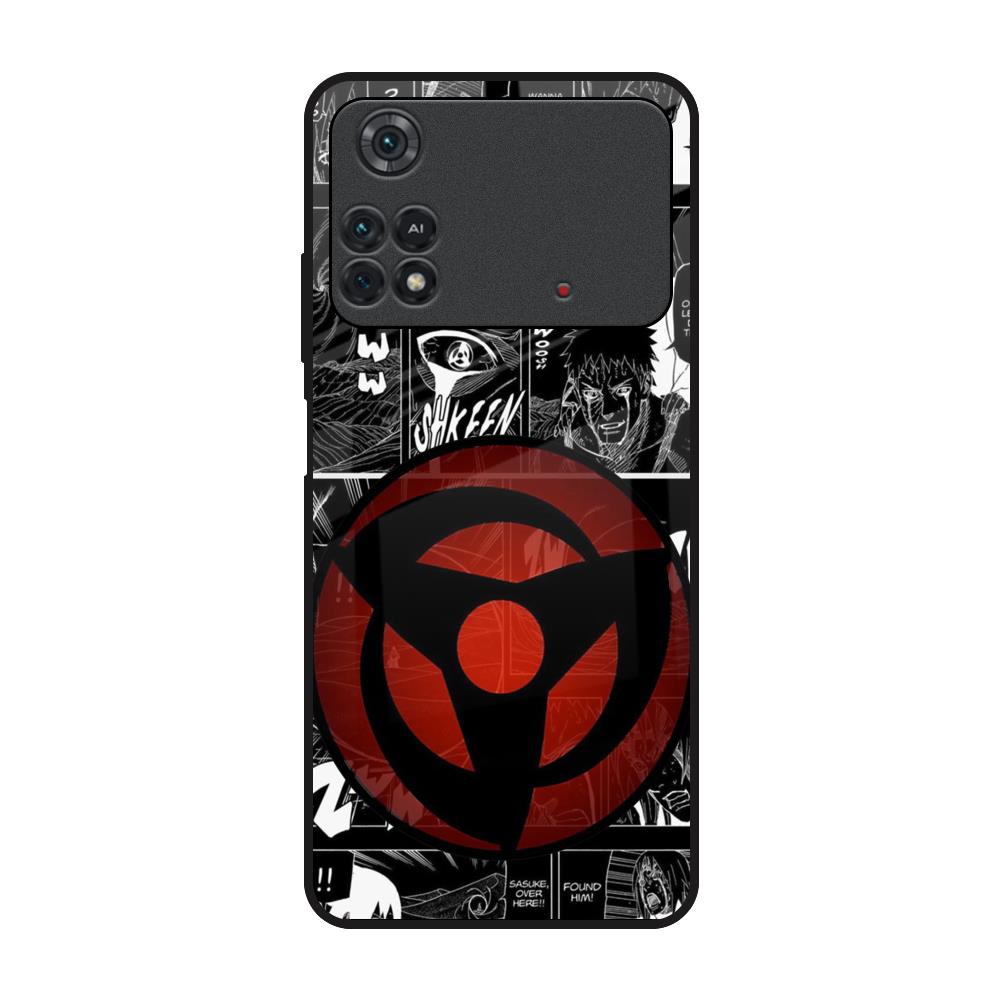 Sharingan Poco M4 Pro Glass Back Cover Online