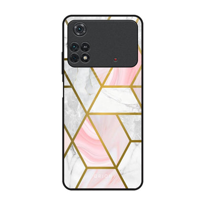 Geometrical Marble Poco M4 Pro Glass Back Cover Online