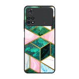 Seamless Green Marble Poco M4 Pro Glass Back Cover Online
