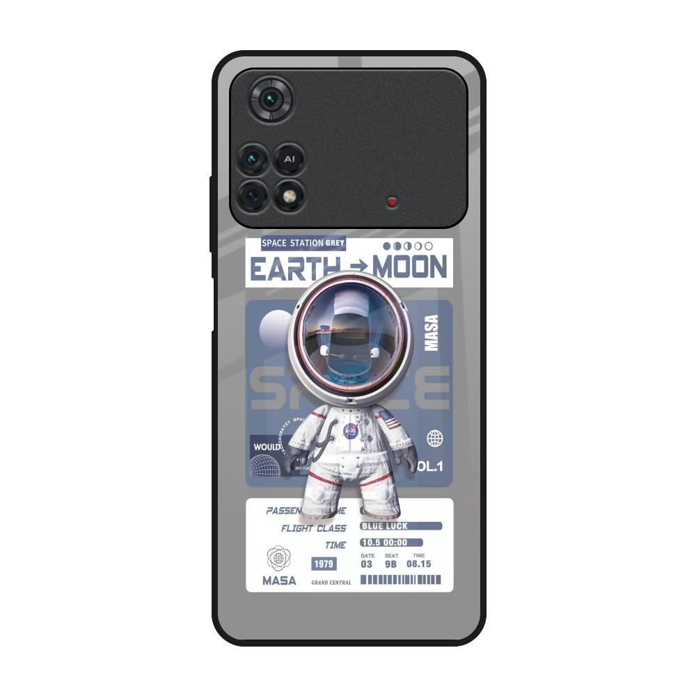 Space Flight Pass Poco M4 Pro Glass Back Cover Online