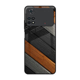 Tri Color Wood Poco M4 Pro Glass Back Cover Online