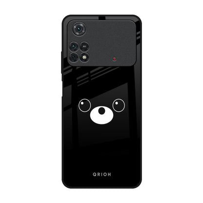 Cute Bear Poco M4 Pro Glass Back Cover Online
