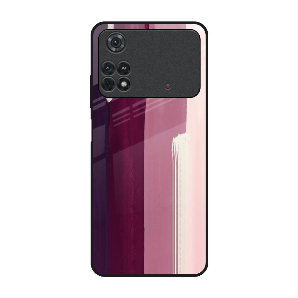 Brush Stroke Art Poco M4 Pro Glass Back Cover Online