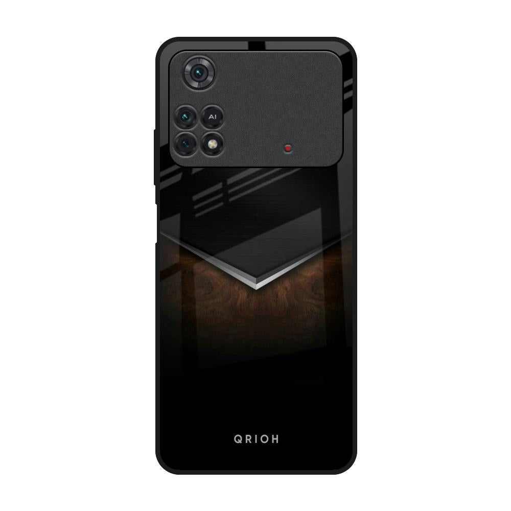 Dark Walnut Poco M4 Pro Glass Back Cover Online