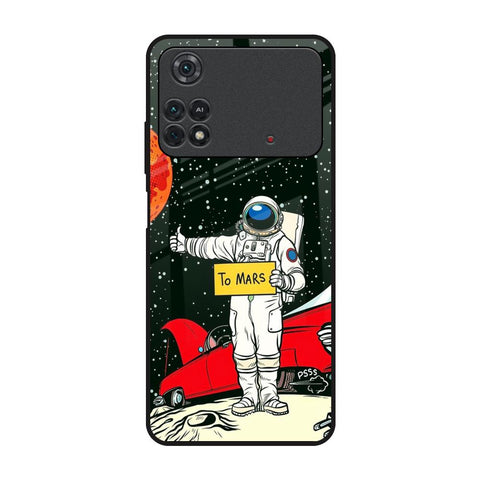 Astronaut on Mars Poco M4 Pro Glass Back Cover Online