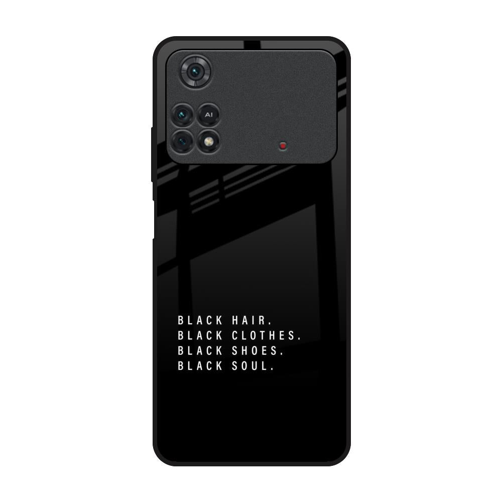 Black Soul Poco M4 Pro Glass Back Cover Online