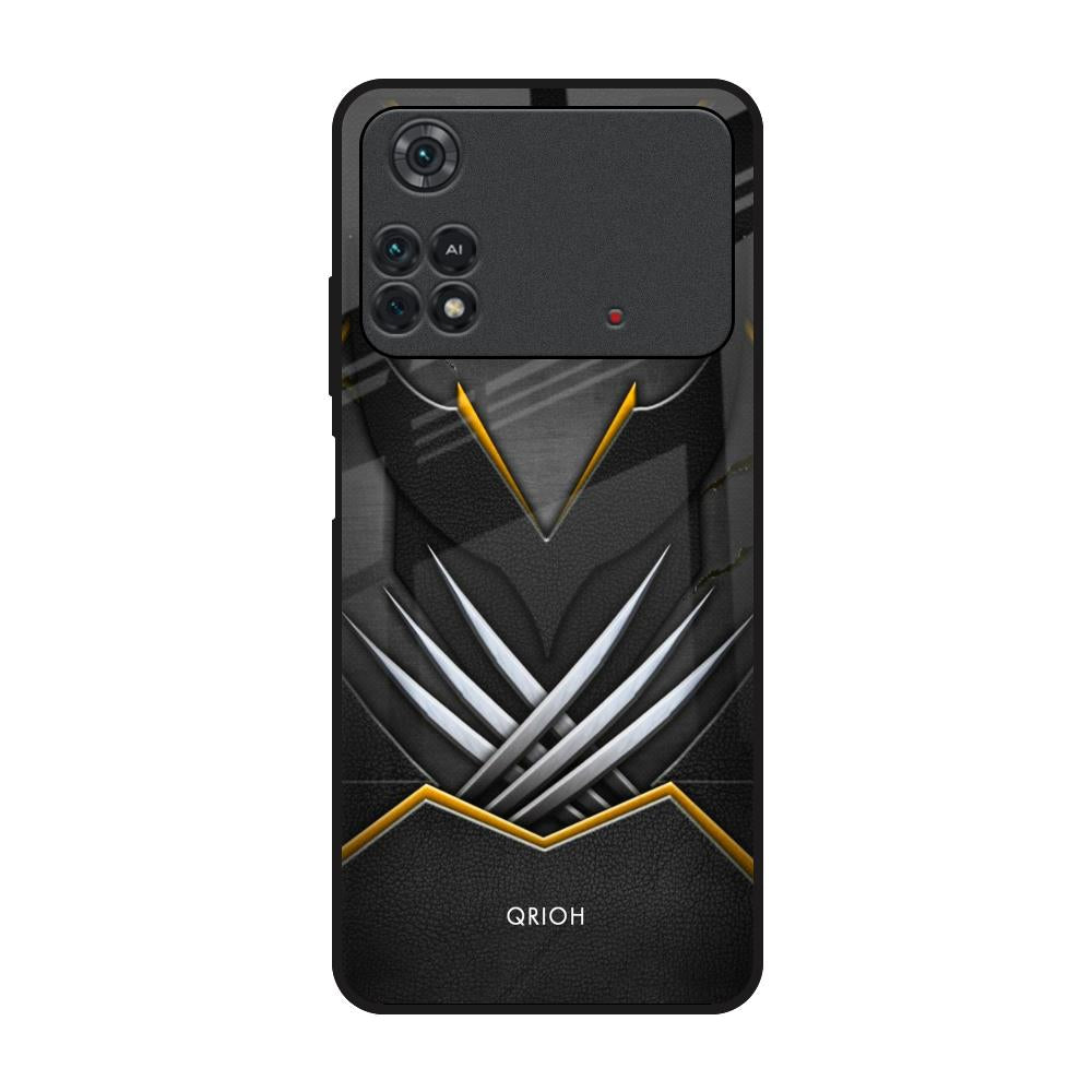 Black Warrior Poco M4 Pro Glass Back Cover Online