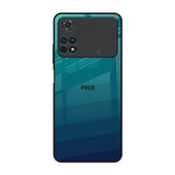 Green Triangle Pattern Poco M4 Pro Glass Back Cover Online