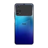 Blue Rhombus Pattern Poco M4 Pro Glass Back Cover Online