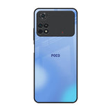 Vibrant Blue Texture Poco M4 Pro Glass Back Cover Online
