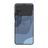 Navy Blue Ombre Poco M4 Pro Glass Back Cover Online