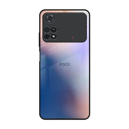 Blue Mauve Gradient Poco M4 Pro Glass Back Cover Online
