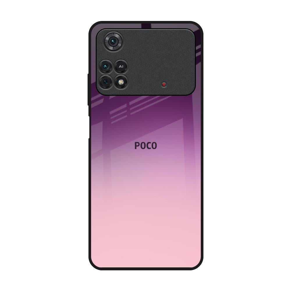 Purple Gradient Poco M4 Pro Glass Back Cover Online