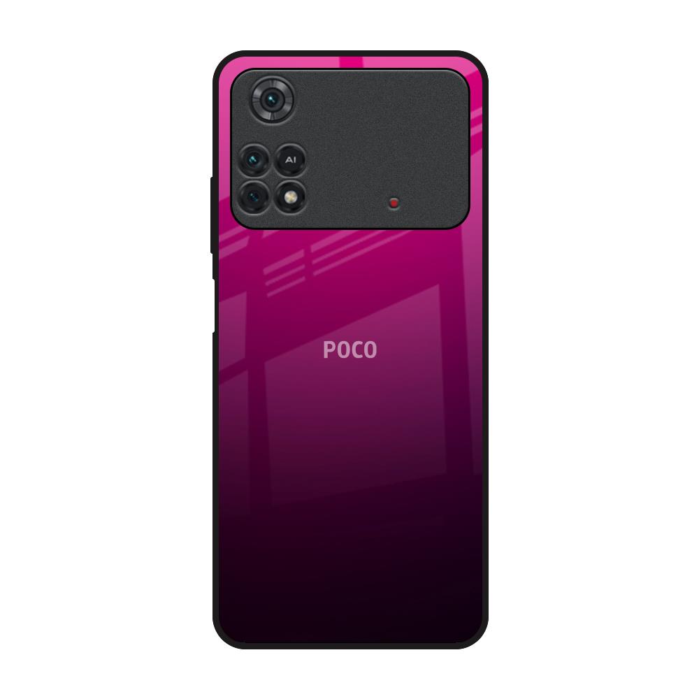Purple Ombre Pattern Poco M4 Pro Glass Back Cover Online