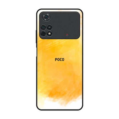 Rustic Orange Poco M4 Pro Glass Back Cover Online