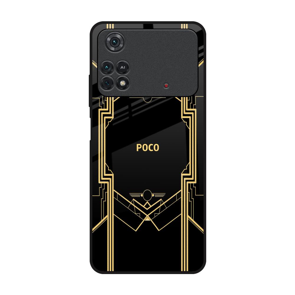 Sacred Logo Poco M4 Pro Glass Back Cover Online