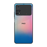 Blue & Pink Ombre Poco M4 Pro Glass Back Cover Online