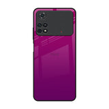 Magenta Gradient Poco M4 Pro Glass Back Cover Online