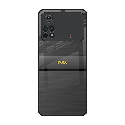 Grey Metallic Glass Poco M4 Pro Glass Back Cover Online