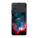 Brush Art Poco M4 Pro Glass Back Cover Online