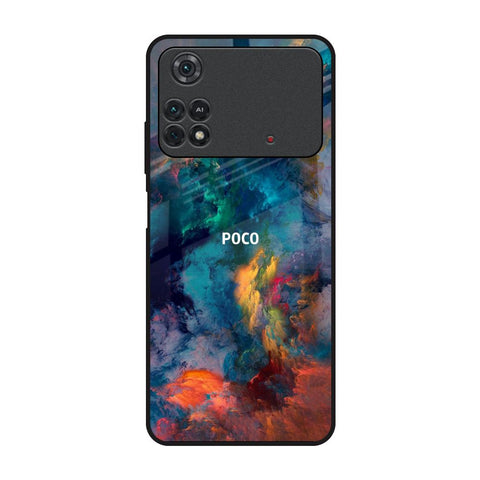 Colored Storm Poco M4 Pro Glass Back Cover Online