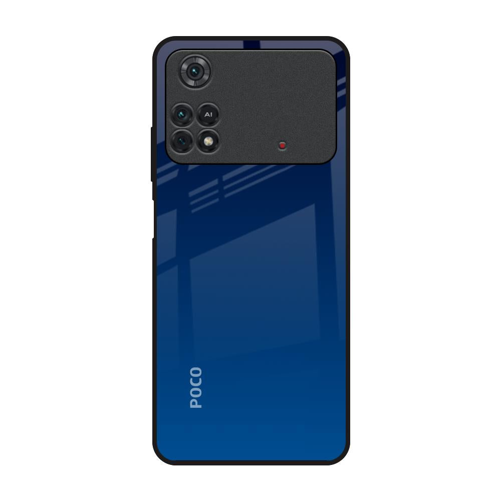 Very Blue Poco M4 Pro Glass Back Cover Online