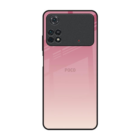 Blooming Pink Poco M4 Pro Glass Back Cover Online