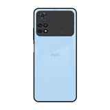 Pastel Sky Blue Poco M4 Pro Glass Back Cover Online