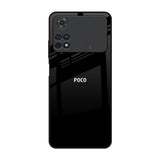 Jet Black Poco M4 Pro Glass Back Cover Online